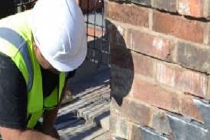 Leaks on chimney stack lead flashing found.